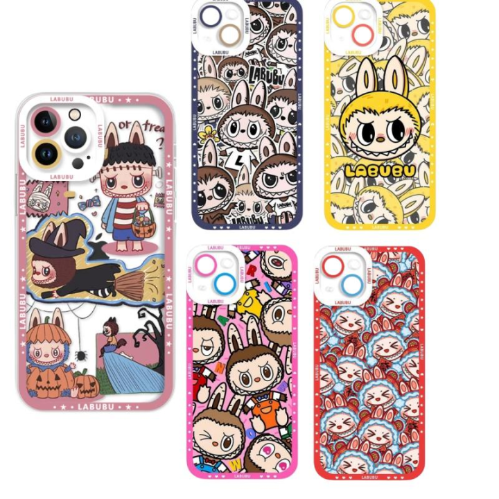 iPhoneアクセサリー POP MART LABUBU iPhone15 promax LABUBU Phone Case: Pop Mart Style With Hook - Etsy