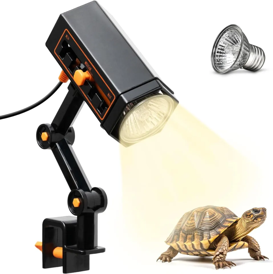 Reptile Heat UV Lamp, UVA UVB Turtle Basking Spot Light with Screw