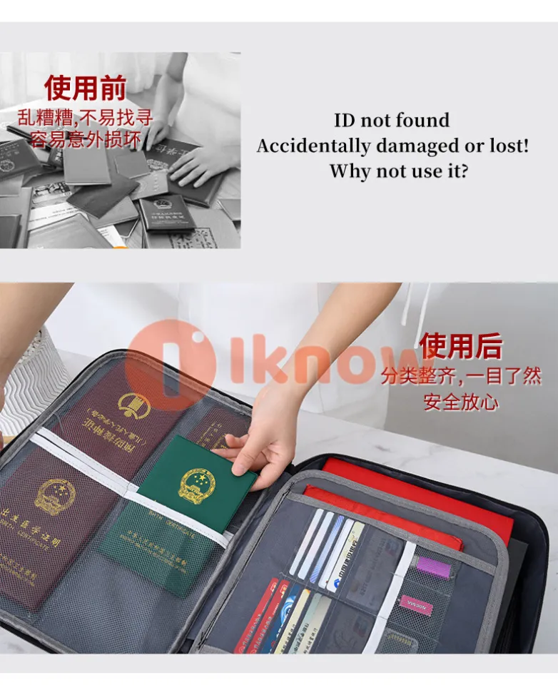 Fireproof Document Bag With Lock, Waterproof Safe Kyrgyzstan