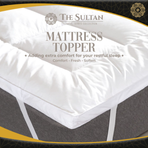 RestfulNights Store Sultera Mattress Topper Protector Aroma Super Single Queen King Pelapik Alas Lapik Tilam Queen King Single Bed Topper