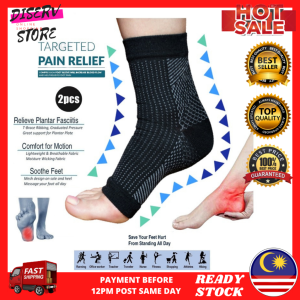 Renewed Vitality Outlet Stokin Terapi sakit tumit kaki Bengkak Foot Compression Plantar Fasciitis Sure Active Socks Ankle Kebas Aura Bio Nano