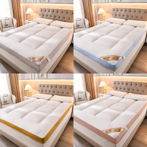 RestfulNights Store 5Color Thicker 10cm Mattress Tatami Topper SingleQueenKing Feather Velvet Soft Tilam Foldable Matress DC