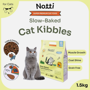 MY PETS HOME 1.5kg NOTTI Mau Mau Slow-baked Fresh Chicken  Tuna Super Premium Cat Food