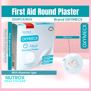 Renewed Vitality Outlet First Aid Round Plaster 2.5cm Transparent PE Material 500pcsbox Round Patches Waterproof