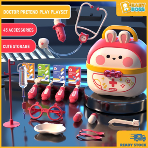 Pure Wellness Outlet BabyBoss Doctor Kit Playset Kids Doctor Dentist Pretend Play With Stethoscope Kit Doktor Mainan