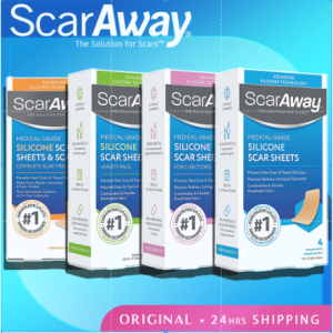 Pure Wellness Outlet ScarAway Advanced Skincare Silicone Scar Gel l Sheets for Face Body Surgical Burn Acne Scar (REUSABLE) l Kids Scar