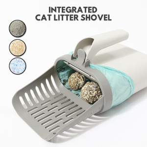 Mountain Village Rice Girl Large Shovel Cat Litter Scoop Integrated Convenient Pet Cleaning Tool Cat Litter Scoop Cat Excrement Shovel 一体式猫砂铲