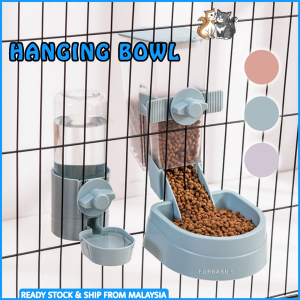 Mountain Village Rice Girl Furbabies Pet Food Bowl Can Hang Stationary Dog for Cat Cage Feeder Bowls Dogs Hanging Bowls Puppy Rabbit