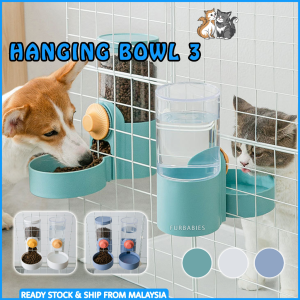 Mountain Village Rice Girl  Furbabies Hanging Bowl 3 Pet Food Bowl Can Hang Stationary Dog Cat Cage Feeder Bowls Dogs Puppy Mangkuk Kucing 狗碗猫碗