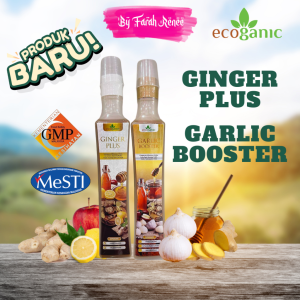 Wellness Corne Free Gift Ecoganic Ginger Plus Garlic Booster Original Halia Bentong Madu Tualang Enzyme Halia Madu Jantan Bawang Putih