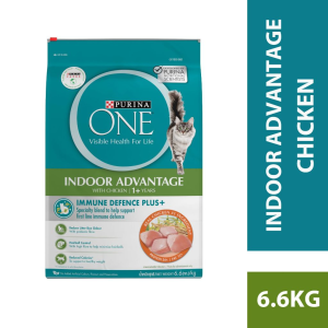 MY PETS HOME PURINA ONE® Adult Indoor Advantage with Chicken (1 x 6.6kg Bag)  Dry Cat Food  Makanan Kering Kucing Dewasa