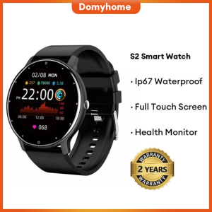 Renewed Vitality Outlet Waterproof Smart Watch Bluetooth Sports Watch Heart Rate Monitor Smartwatch Blood Oxygen Health Monitoring with charger