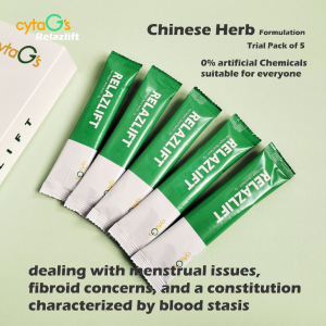 千莲 Relazlift 5s- Traditional Chinese Herb for menstrual issues fibroid concerns and a constitution characterized by blood