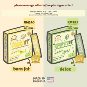 Pure Wellness Outlet MELT IT EMPTY IT FAT BURNER SLIMMING FIBER DETOX CLEANSE SUPPLEMENT