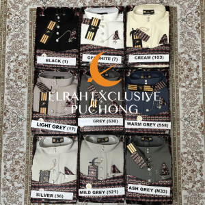 RAMADAN STATE NEW DESIGN 2024 EDITION (FREE SAMPIN DAN 4 LAGI BARANG FREE) BAJU MELAYU ELRAH EXCLUSIVE ULTIMATE 2.0 SLIMFIT BLACK