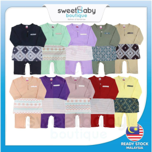 RAMADAN STATE Baju Melayu Baby Boy Romper Raya 2024 Sampin Clothing One Piece Jumpsuits Jumper Rompers Bayi Lelaki Boy Kids Murah