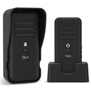 SapphireShops ChunHee Waterproof Intercom Doorbell for Outdoor Gate Two-Way Voice Door Bell NON-WIFI Model HI03 Rechargable Battery