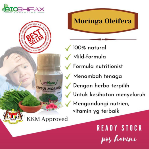 Wellness Corne Kapsul Moringa Multivitamin Alami  Moringa Capsule Natures Ultimate Superfood  Kelor - MS Herbs - Bioshifax
