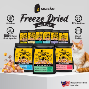 MY PETS HOME Snacko Booster Gemuk Kucing 1KG Freeze Dried Food Makanan Gemuk boster Cat Kibbles Vitamin Snack Treat Dog Pet 宠物冻干零食 猫粮