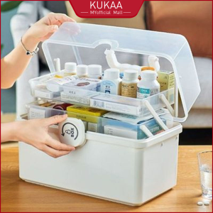 Renewed Vitality Outlet First Aid Kit Multifunctional Storage Box Organizer Medical Kit Medicine Cabinet Household Portable Kabinet Perubatan
