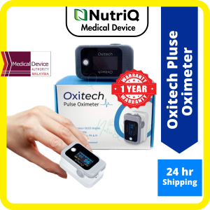 My Nature Shop Oxitech Fingertip Pulse Oximeter SPO2 monitor MDA Approved 1 Year Warranty Blood Oxygen Monitor Oxymeter