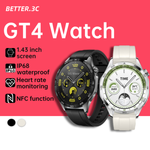 Renewed Vitality Outlet Smart Watch Hw GT4 360  360 HD Screen Heart Rate Bluetooth Call NFC IP68 Waterproof Blood Glucose Smart Watch