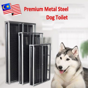 Mountain Village Rice Girl Ready Stock Premium Metal Steel Pets Dog Toilet  Pee Tray Dog Puppy Training Potty Toilet