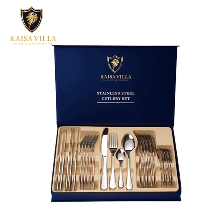 Kaisa Villa spoon and fork set cutlery set dinnerware set spoon and fork set stainless cutlery