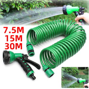 Metal Mart 25FT-100FT Garden Hose Flexible Expandable Hose Garden Water Hose Magic Watering Hose Car Washing Hose Pipe With Spray Gun