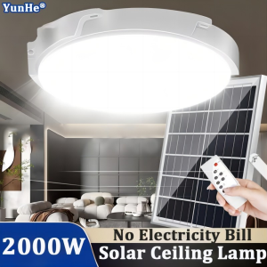 Bright Cabin Solar Light Indoor Lamp 5000W LED Solar Light Ceiling Bedroom Lamp lampu solar lampu dalaman solar Lampu Bilik Tidur LED