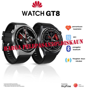 Renewed Vitality Outlet 【Harga pelepasan 80diskaun】 GT8 Pro 132 Full screen touch Sport Fitness Running Tracker SpO2 Heart Rate Blood Pressure Monitor Waterproof Classic fashion Bluetooth Call