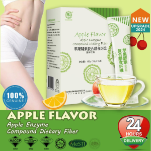 Wellness Corne 【Ready Stock】2024 Apple Detox Enzyme 15sticks Detox Epal Enzim Natural Apple Cellulase Apple Dtox 新装上市 天然苹果排毒纤维酵素健康瘦身 排毒美颜PDX 15sticks