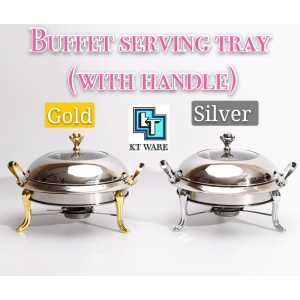 KT WARE 26cm 28cm buffet set food tray serving tray chafing dish soup waer  kenduri tray ketam buffet set