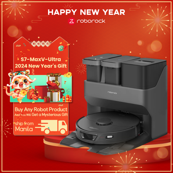 Roborock S7 MaxV Ultra Robot Vacuum Empty Wash Fill Dock 5100Pa Hyper