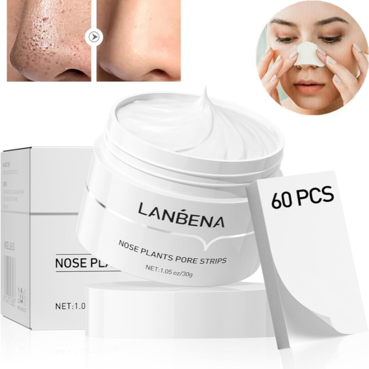 LANBENA Blackhead Remover Nose Black Mask Pore Strip Acne Treatment ...