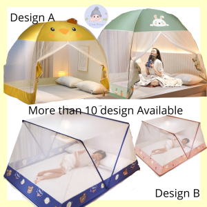 RestfulNights Store 【Little Prince】Kelambu Khemah Mosquito Net Foldable 2 Door kelambu dewasa Multifunctional Mosquito Net Bed kelambu adult