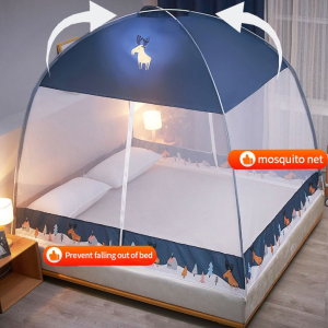 RestfulNights Store Murah Mosquito Net Bed Foldable QueenKing Kelambu Kelambu Free Installation Ready Stock