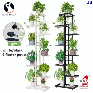 Metal Mart ❤️Ready Stock❤️ 4 -9Tier Flower stand Metal Plant Stand Shelf Foldable Flower Pot Holder Plant Display Rack