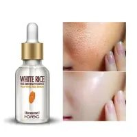 ROREC White Rice Serum Reduces Wrinkles and Lighten Dark Spots Pore Minimizer Anti- Aging Face Moisturizer Skin Lightening - 15ml