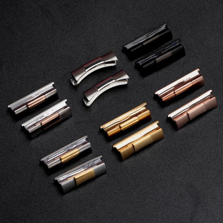 20mm Silver Gold Black Rosegold Solid Curved End Link Endlink Just