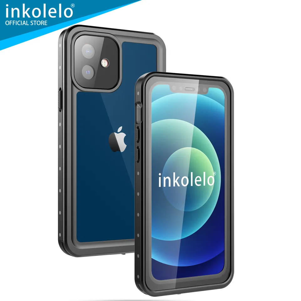 inkolelo Waterproof Case for iPhone 12 Mini Built-in Screen
