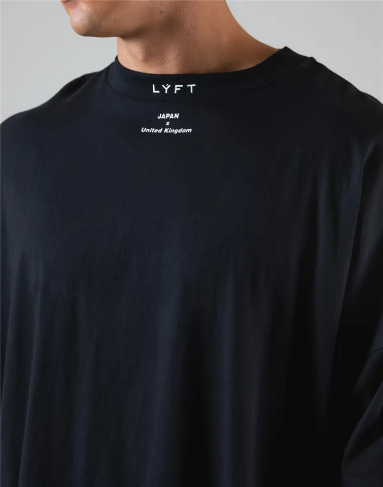 トップス LYFT THERMAL WIIT LOOSE LONG T-SHIRT Cut-Off Vintage thermal Long T-Shirt - Black – LÝFT