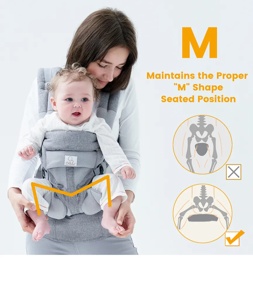 Orzbow Baby Carrier 4 In 1 Ergonomics Design Sling for 0 36 Months Newborn Infants from 3.5KG to 20KG with Windshield Cover Lazada Singapore