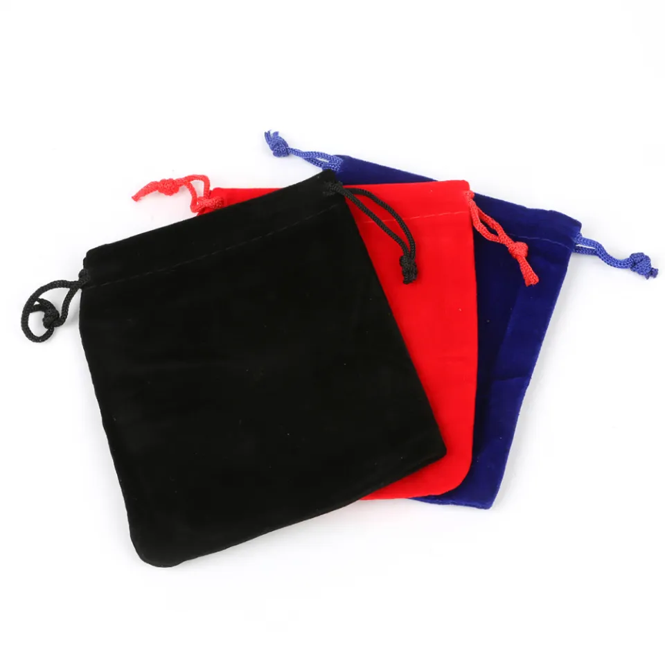 5pcs/Bag Velvet Drawstring Pouches Bags /Jewelry Necklace Beads