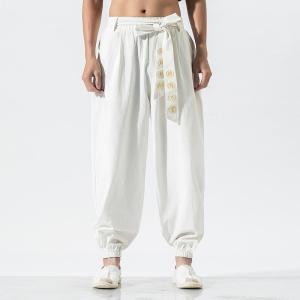 Streetwear Harem Pants Online Store Street Workout Bottom Traditional Chinese Men Clothing Kungfu Plus Size Men 5XL