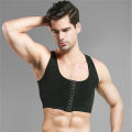 HKS Male control chest Bra Gynecomastia Chest Shaper Vest tops Sexy Men Posture Corrector Compression Shirt Corset. 