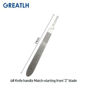 12.5cm/14cm Ophthalmic Surgery Blade Handle Tainless Steel/Titanium Bard-parker Blade Handles Ophthalmic Instrument 1pcs