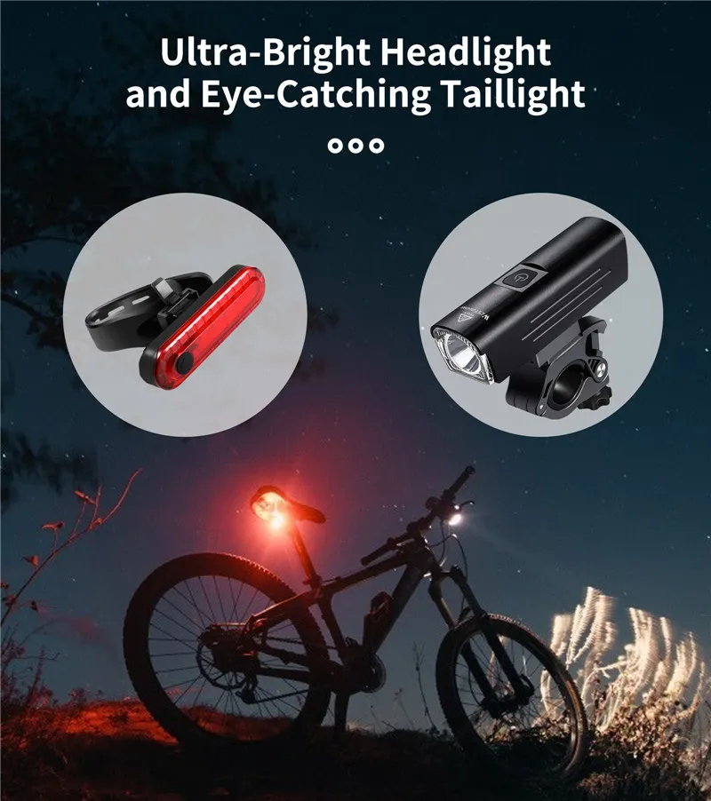 Lumen Rechargeable Bright Eyes 1600 Bike Light WEST BIKING 1600