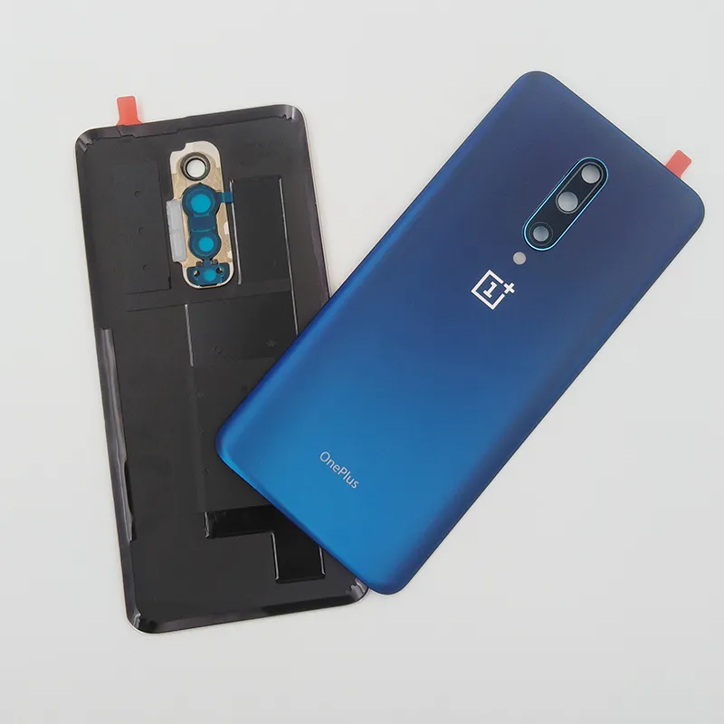 Original Glass Back Cover For Oneplus Pro Rear Battery Housing Case  Replacement Parts For 1+ Pro One Plus 7Pro Camera Lens