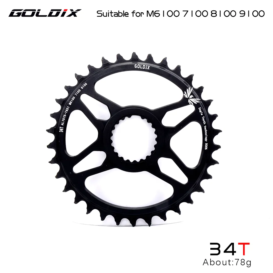 GOLDIX Direct Mount 32T 34T 36T 38T 40T Bike chainring MTB Narrow